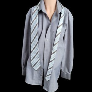 Grey Leo Chevalier dress shirt 15 32/33